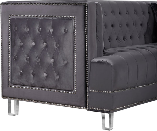 Rudolph Chair In Grey Velvet
