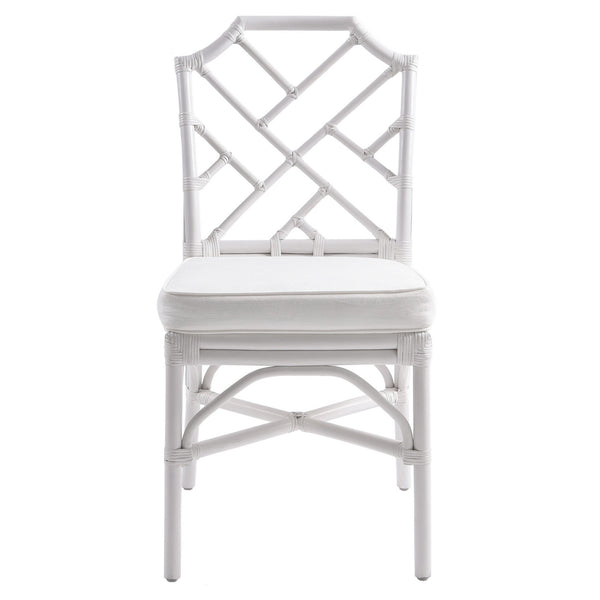 Kara Rattan Chair In White