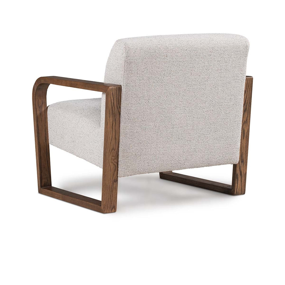 Lexington Boucle Accent Chair with Ash Wood Frame