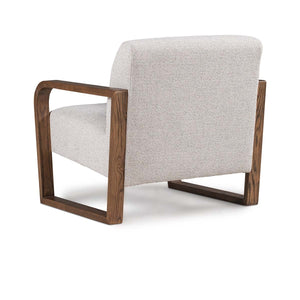 Lexington Boucle Accent Chair with Ash Wood Frame