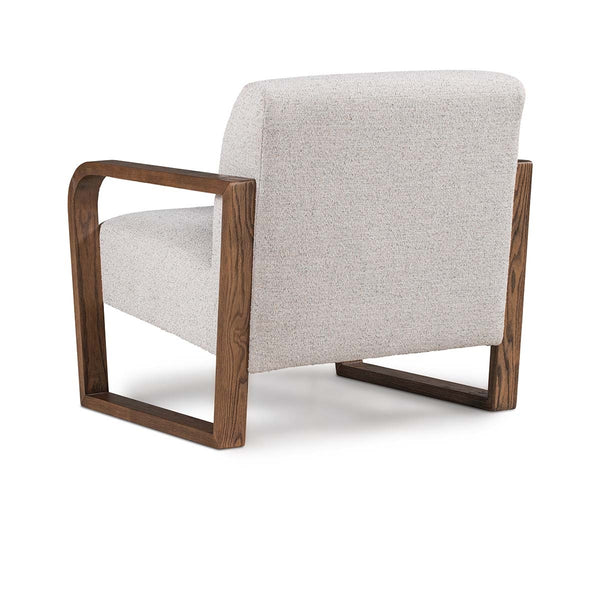 Lexington Boucle Accent Chair with Ash Wood Frame