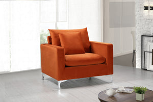 Lucy Chair In Cognac Velvet