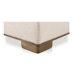 Moe's June Slipper Chair in Oatmeal Beige