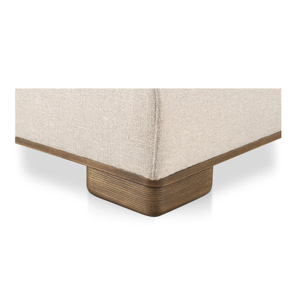Moe's June Slipper Chair in Oatmeal Beige