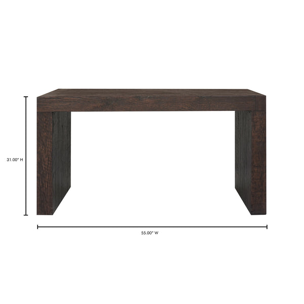 Moe's Evander Console Table in Rustic Brown