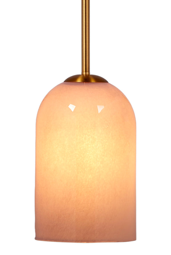 Holt 1-Light Glass Pendant, Pink