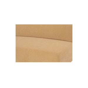 Naomi 2 Piece Concave Modular Sectional in Golden Yellow