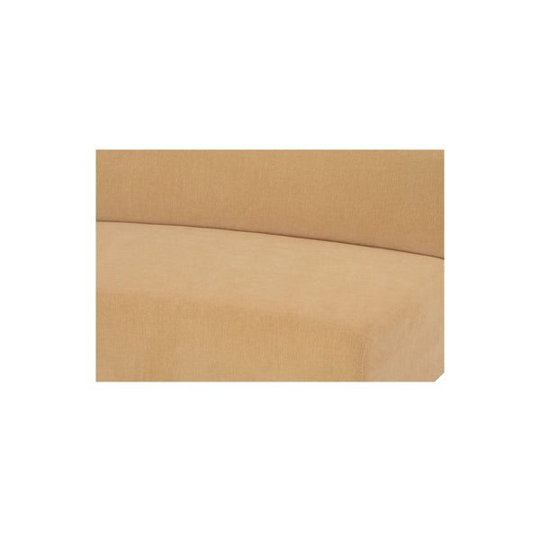 Naomi 2 Piece Concave Modular Sectional in Golden Yellow