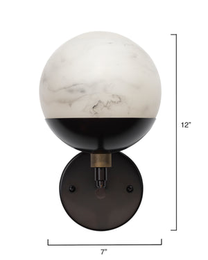 Metro Alabaster Wall Sconce