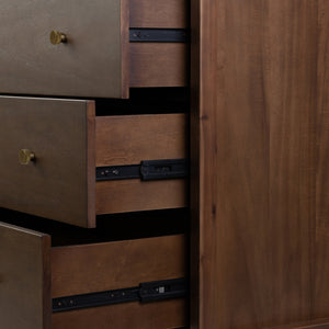 Sullivan 10 Drawer Dresser In Saddle Tan