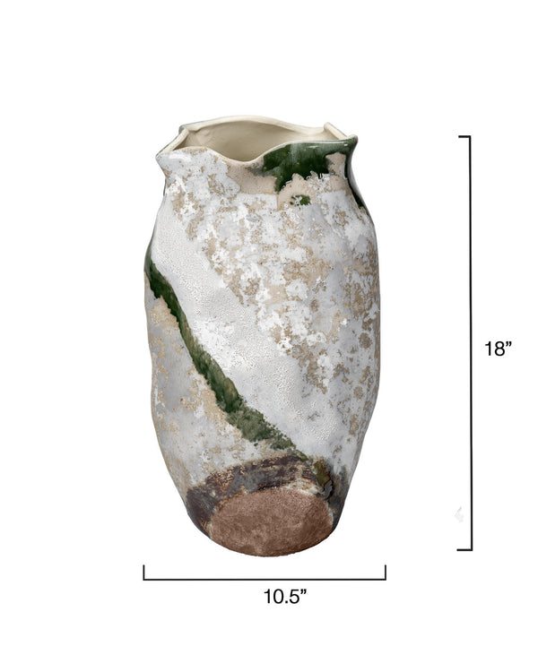 Sandcastle Ceramic Decorative Vase, Large 