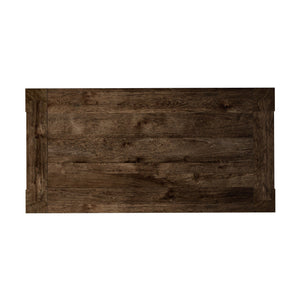 Abaso Dining Table - Ebony Rustic Wormwood Oak
