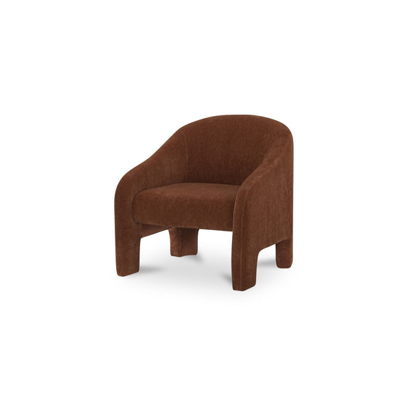 Moe's Tuva Accent Chair in Toffee Velvet