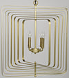 Dimaclema Chandelier, Small, Metal with Brass Finish