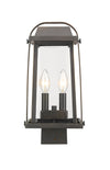 Millworks 2 Light Outdoor Post Mount Fixture in Oil Rubbed Bronze Finish