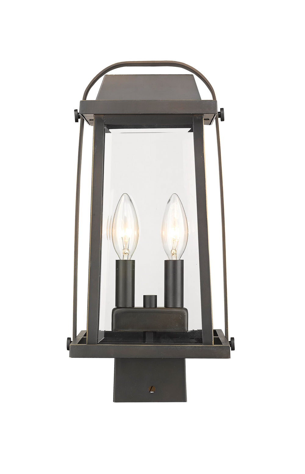 Millworks 2 Light Outdoor Post Mount Fixture in Oil Rubbed Bronze Finish