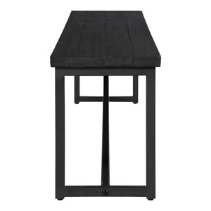 Sierra Bench Black with Reclaimed Pine Top