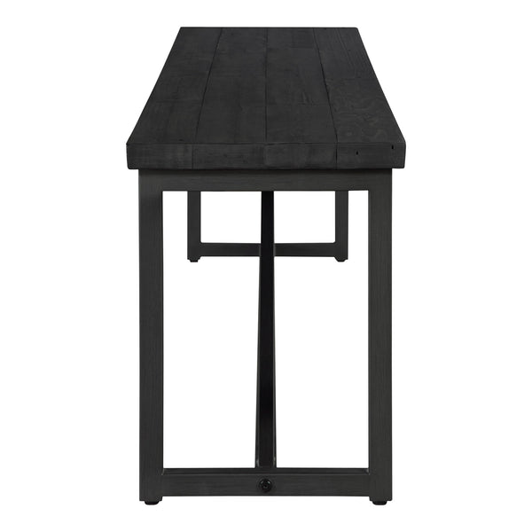 Sierra Bench Black with Reclaimed Pine Top