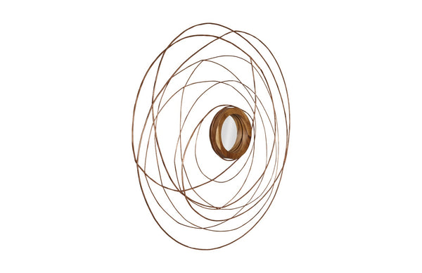 Nest Mirror, Chamcha Wood/Wire, Copper, Smallall