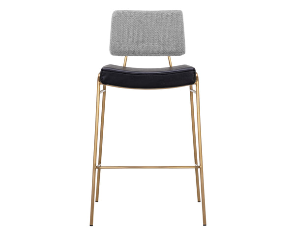 BRINLEY BARSTOOL - GOLD - NIGHTFALL BLACK / CHACHA GREY