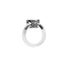 LARGE ACRYLIC RING HARDWARE IN NICKEL