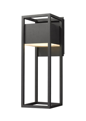 Barwick 1 Light Outdoor Wall Sconce in Black Finish