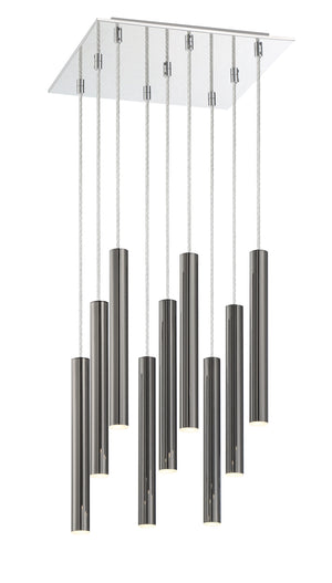 Forest 9 Light Island/Billiard in Chrome Finish