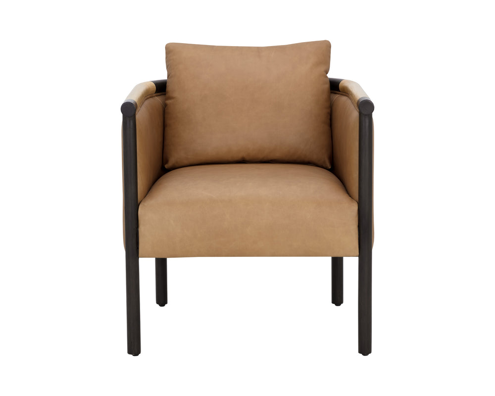 WILDER LOUNGE CHAIR - LUDLOW SESAME LEATHER