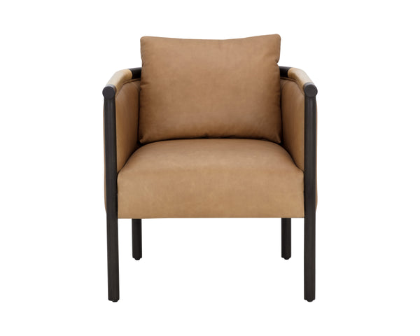 WILDER LOUNGE CHAIR - LUDLOW SESAME LEATHER