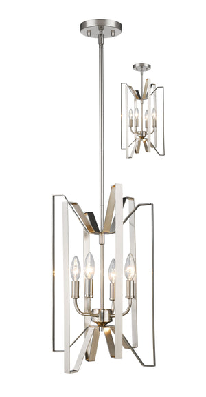 Marsala 4 Light Pendant in Brushed Nickel Finish