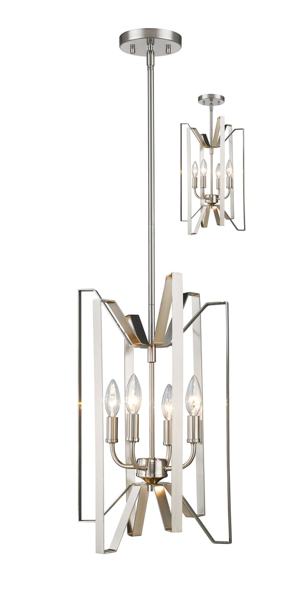 Marsala 4 Light Pendant in Brushed Nickel Finish