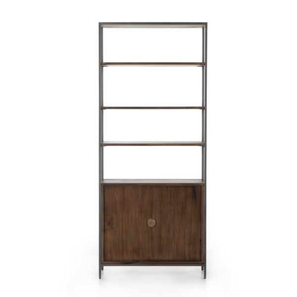 Trey Modular Wide Bookcase In Auburn Poplar