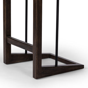 Finn Bar + Counter Stool In Sienna Brown Oak