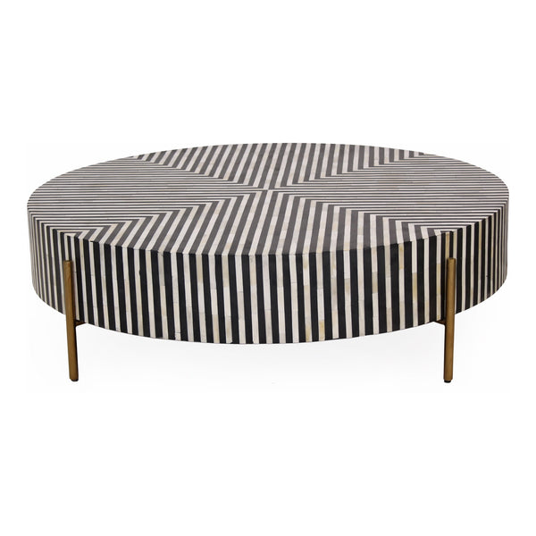 Chameau Medium Coffee Table in Black and White