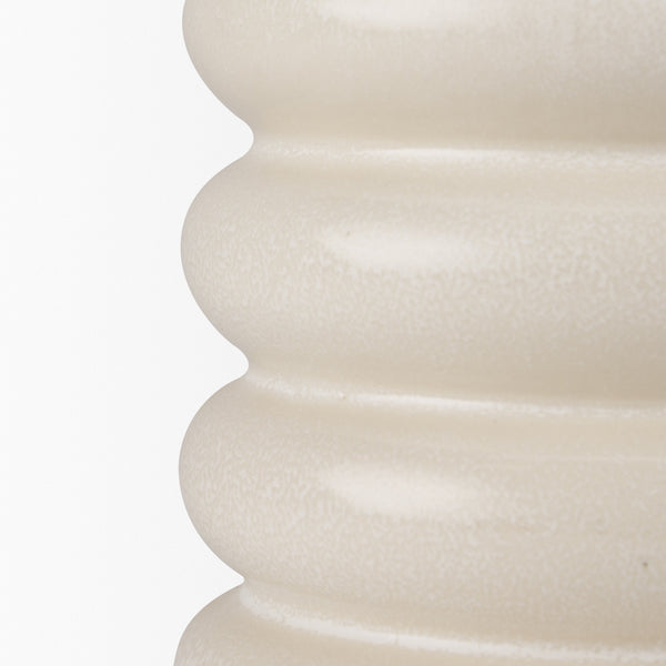 Twyla Tall Cream Glazed Ring Pot