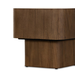 Blanco End Table - Warm Umber Burl
