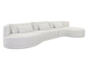 LAKEN SOFA CHAISE - RAF - COPENHAGEN WHITE