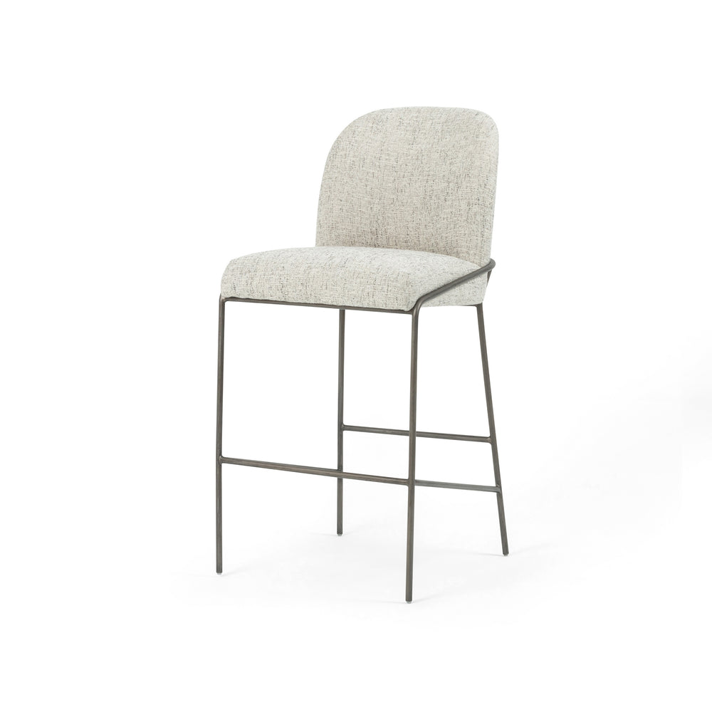 Astrud Bar Stool in Lyon Pewter