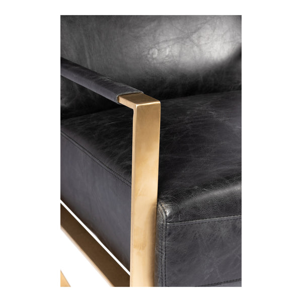 Paradiso Chair Black with Gold Frame