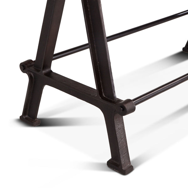 Gathering Table Walnut , Antique Zinc