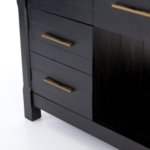 Ian Kitchen Island-Black Acacia