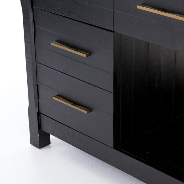 Ian Kitchen Island-Black Acacia