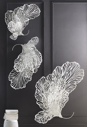 Butterfly Wall Art, White, Small
