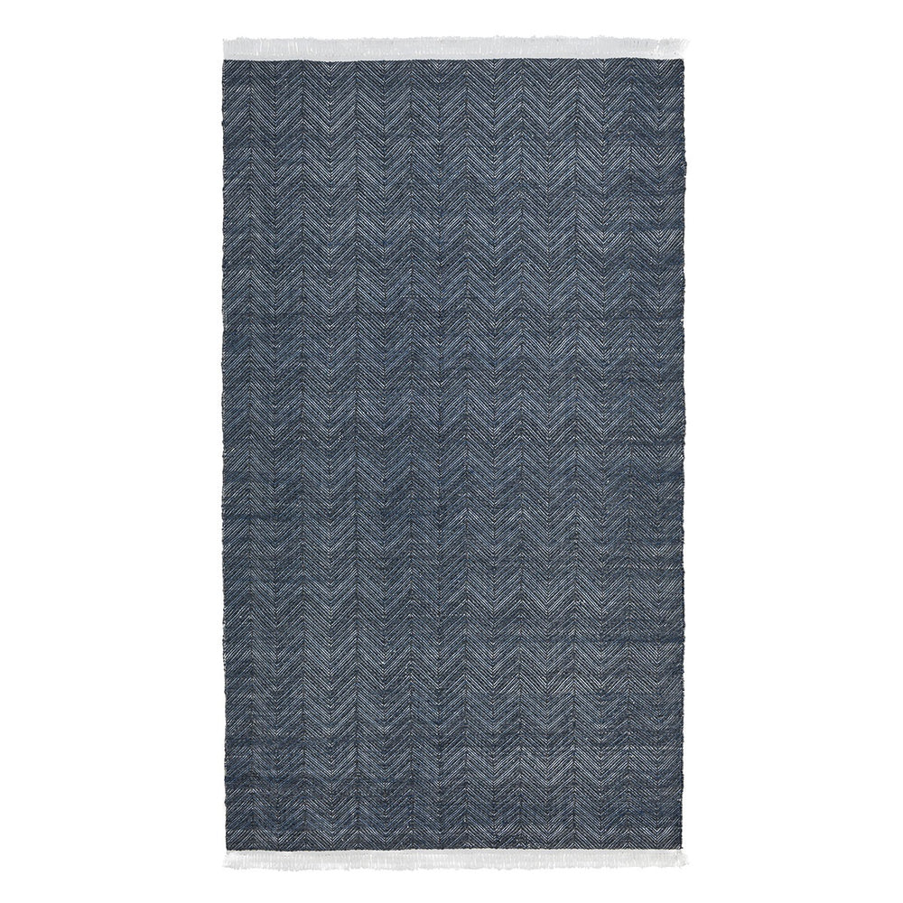 Indoor/Outdoor Augusta Herringbone Rug - Navy 8'x10'