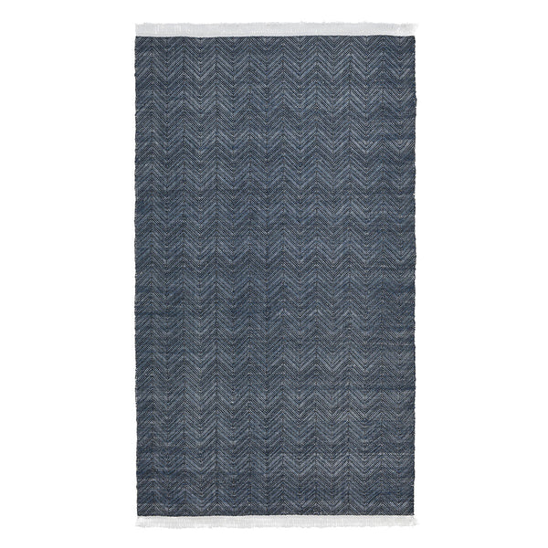 Indoor/Outdoor Augusta Herringbone Rug - Navy 8'x10'