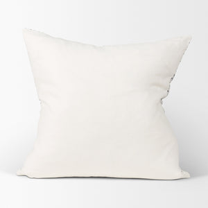 Jayden Cream w/ Black Print Linen Square Decorative Pillow Cover