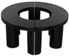 Pluto Mahogany Coffee Table in Hand-Rubbed Black