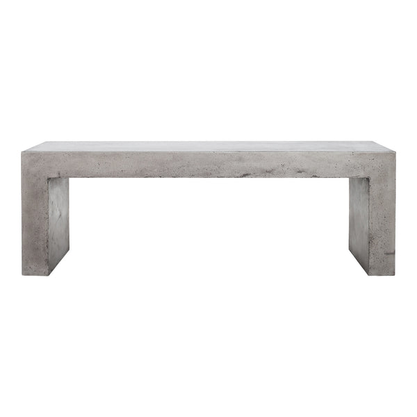 Moe's Lazarus Outdoor Bench in Dark Grey