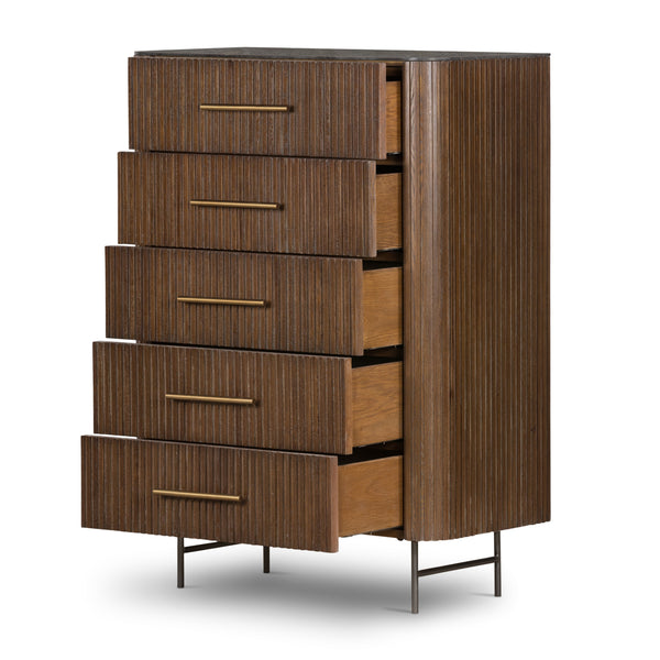 Fletcher 5 Drawer Dresser In Bluestone