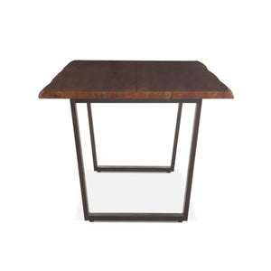 Loft 72-Inch Acacia Wood Dining Table in Dark Walnut Finish
